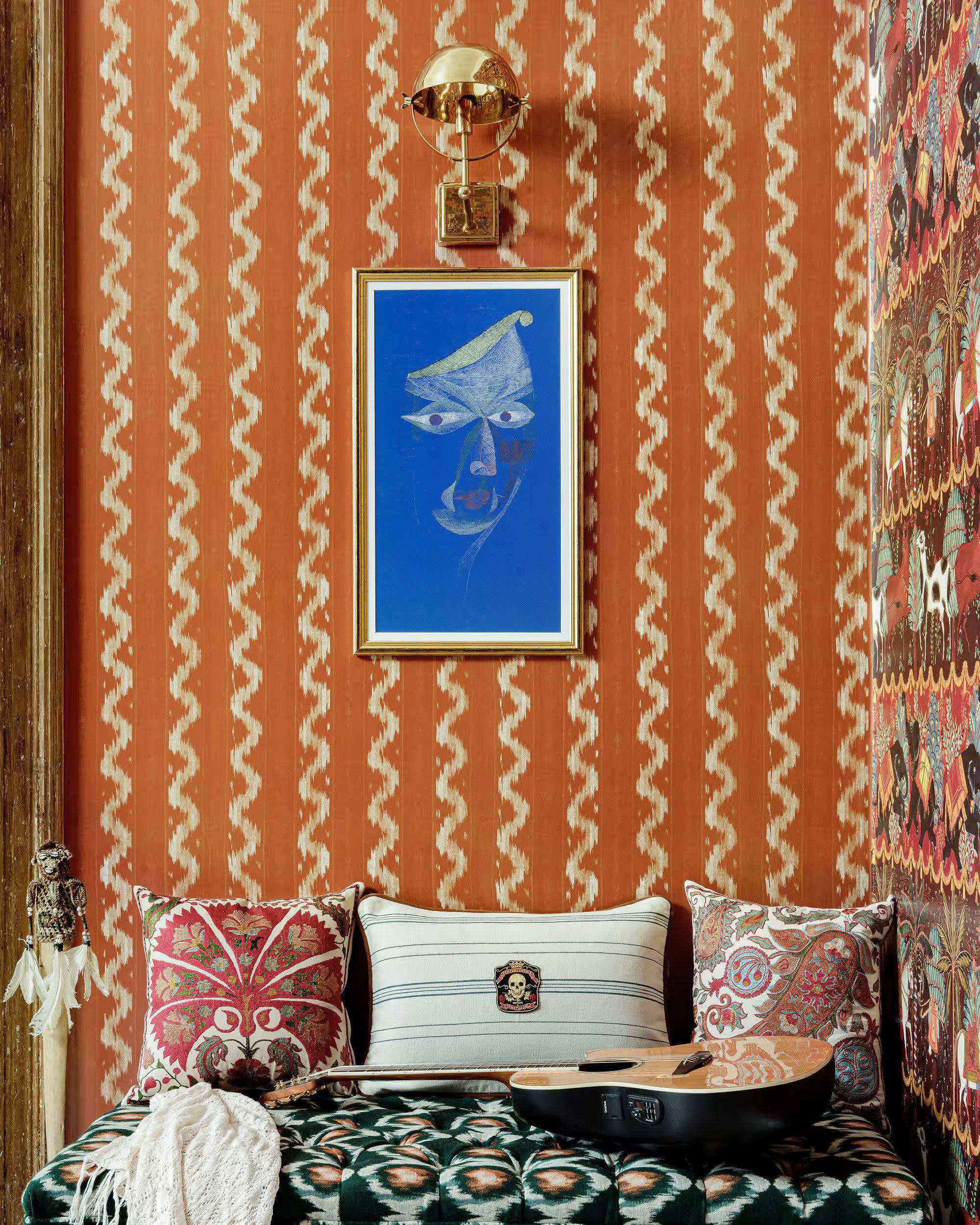 Vintage Ikat Wallpaper