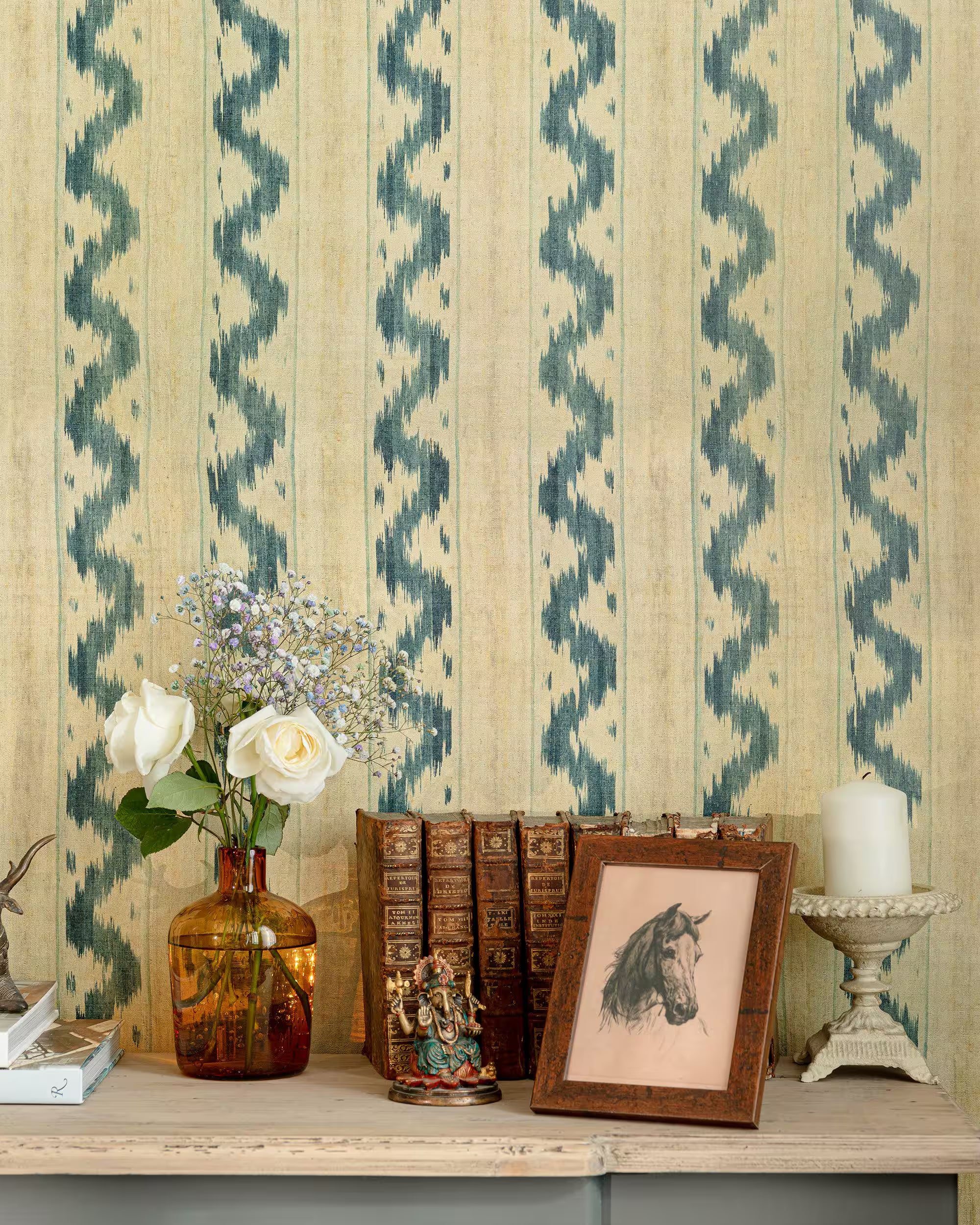 Vintage Ikat Wallpaper