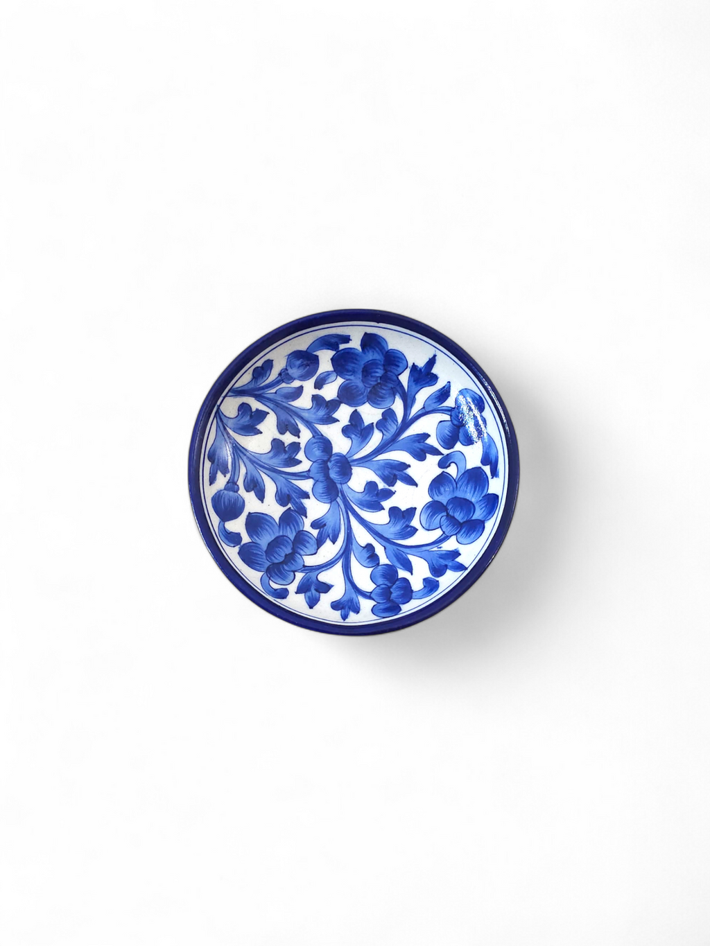 Blue Pottery Decorative Wall Plate – Light Blue