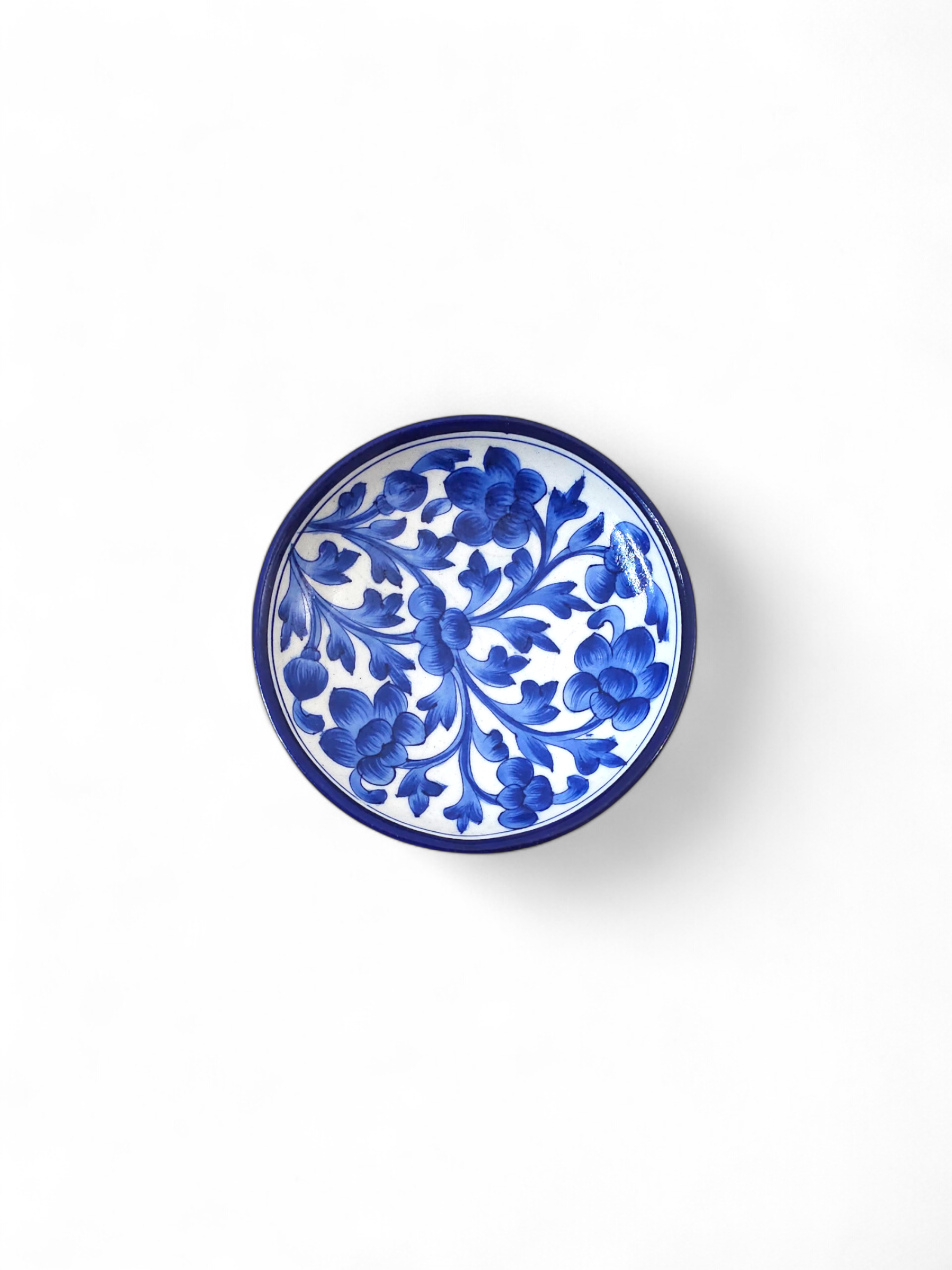 Blue Pottery Decorative Wall Plate – Light Blue