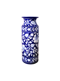 Artisan Blue Pottery - Long Vase