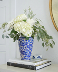 Artisan Blue Pottery Vase - Light Blue