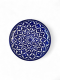 Blue Pottery Decorative Wall Plate – Geometric