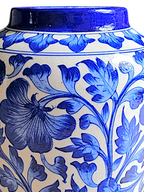 Artisan Blue Pottery Vase - Light Blue