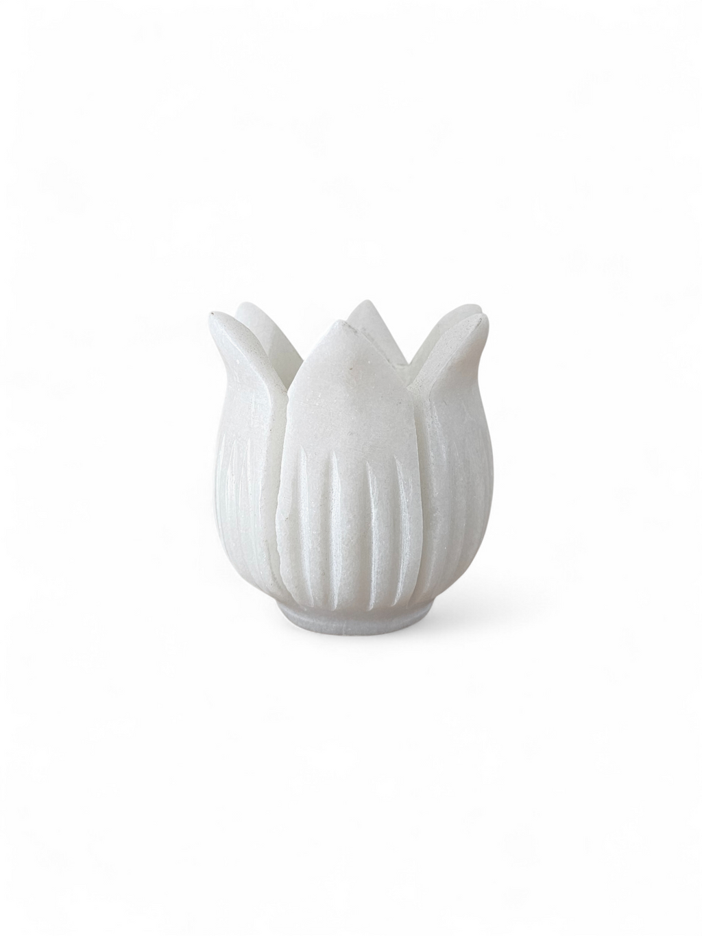 Marble Lotus Candle Holder
