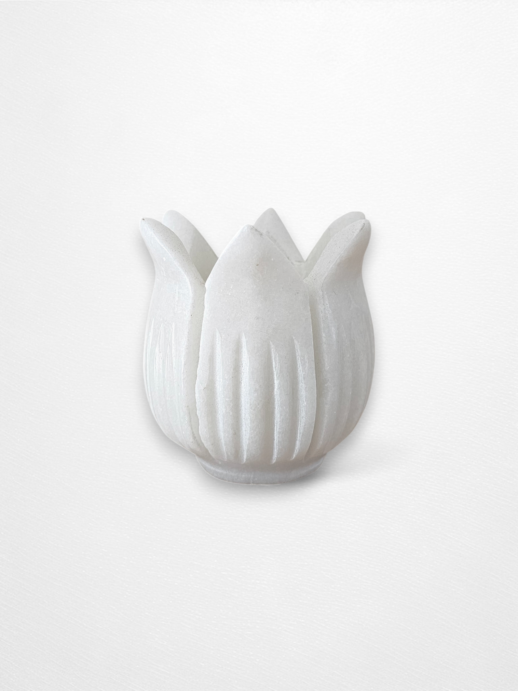 Marble Lotus Candle Holder