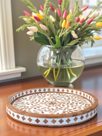 Artisan Wood Inlay Tray