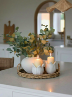 Marble Lotus Candle Holder