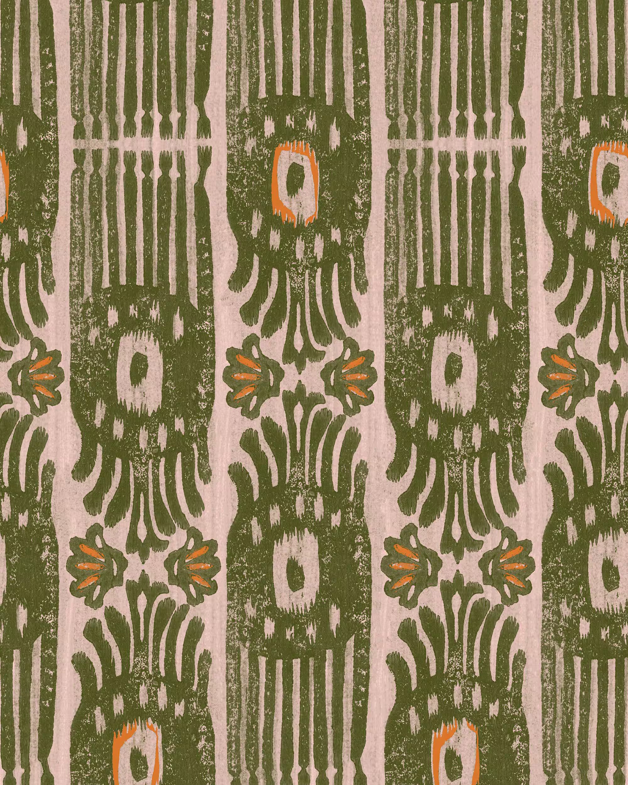 Ikat Ripple Wallpaper