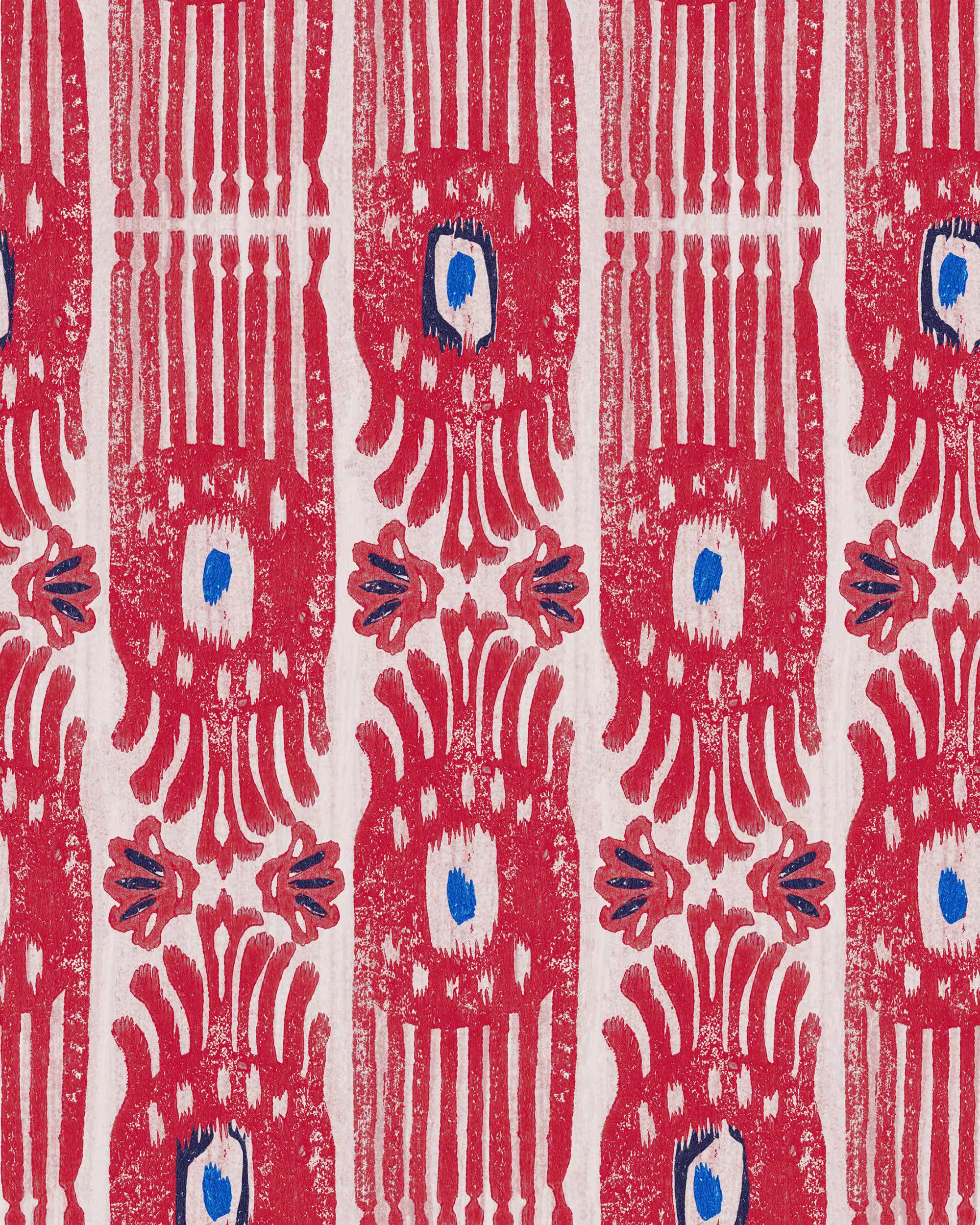 Ikat Ripple Wallpaper