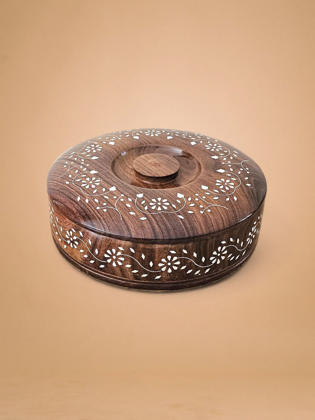 Handcrafted Wooden Inlay Spice Box