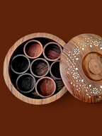 Handcrafted Wooden Inlay Spice Box