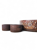 Handcrafted Wooden Inlay Spice Box