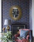 Ajrak Blue Wallpaper